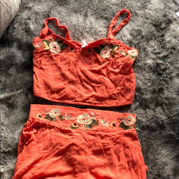 Orange Two Piece Set - Picture 4 of 4